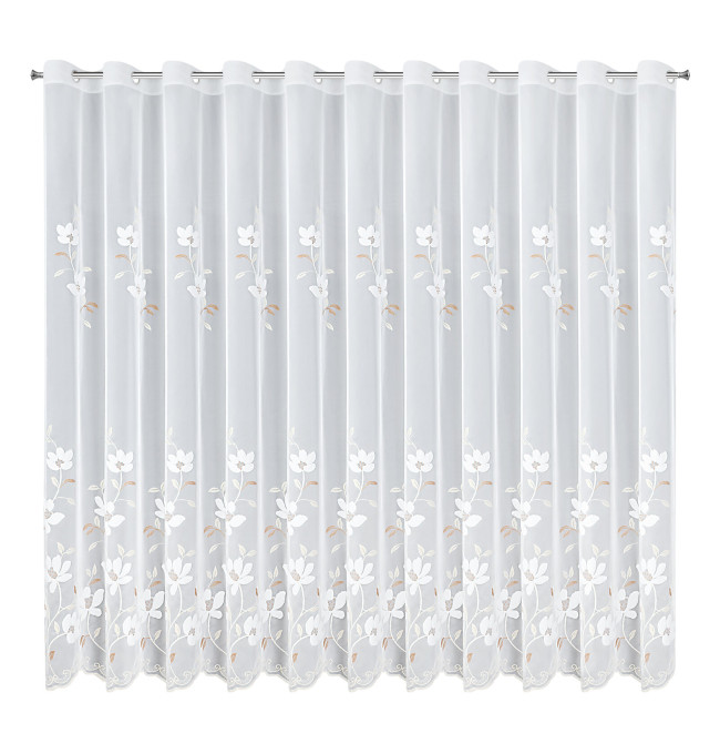 Hotová záclona SANDI bílá - na průchodkách