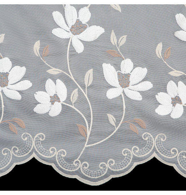 Hotová záclona SANDI bílá - na průchodkách