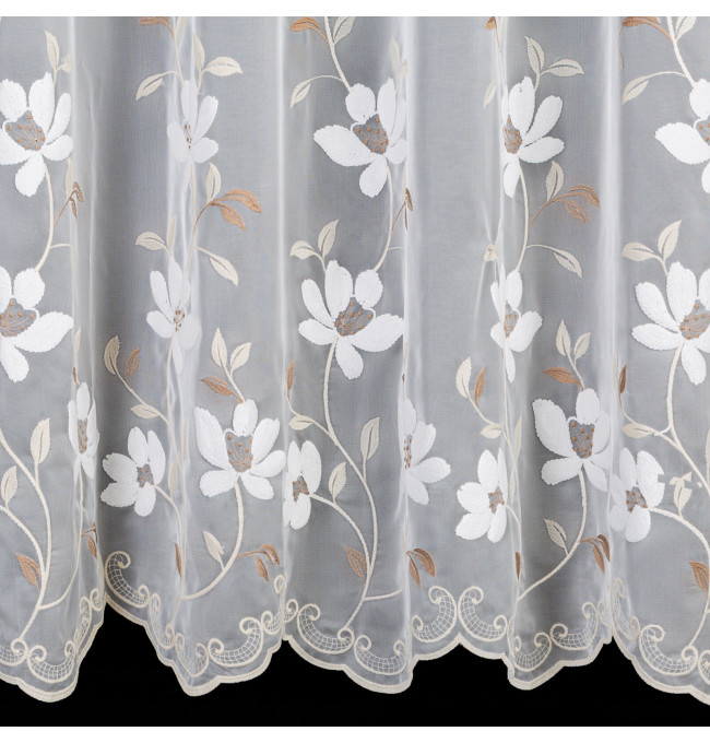 Hotová záclona SANDI bílá - na průchodkách