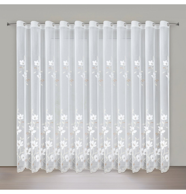Hotová záclona SANDI bílá - na průchodkách