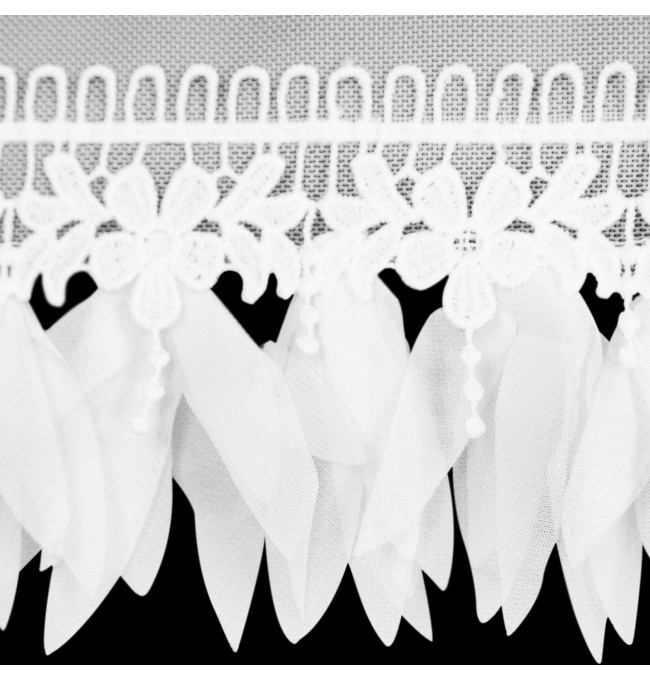 Hotový závěs SYLVI bílý - na průchodkách