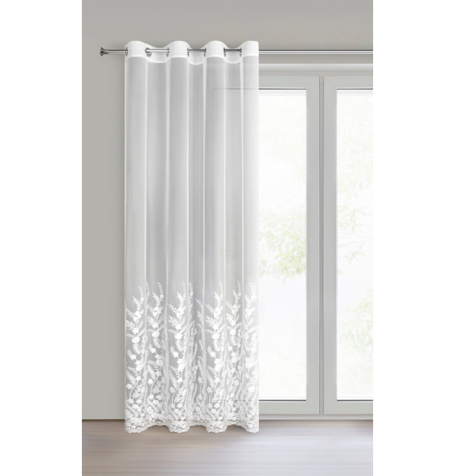 Hotová záclona TALINA bílá - na průchodkách