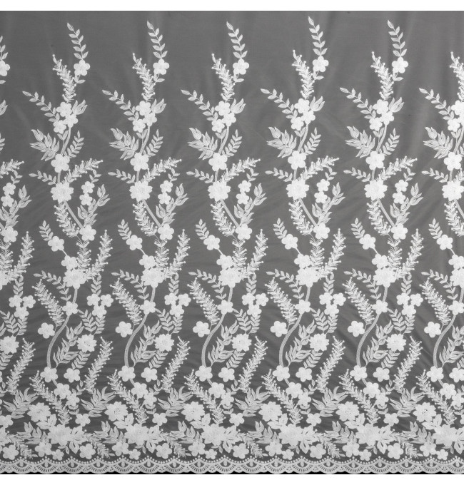 Hotová záclona TALINA bílá - na průchodkách