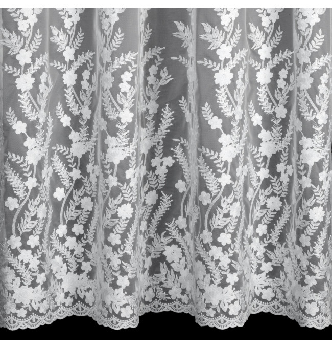 Hotová záclona TALINA bílá - na průchodkách