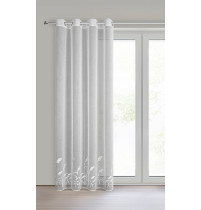 Hotová záclona TASHA bílá - na průchodkách