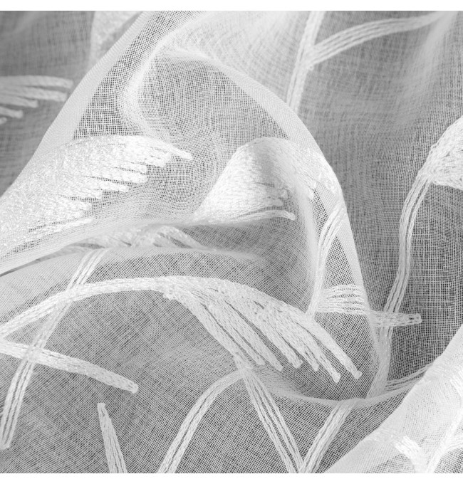 Hotová záclona TASHA bílá - na průchodkách