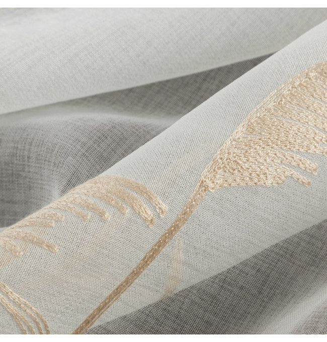 Hotová záclona TASHA bílá / béžová - na průchodkách