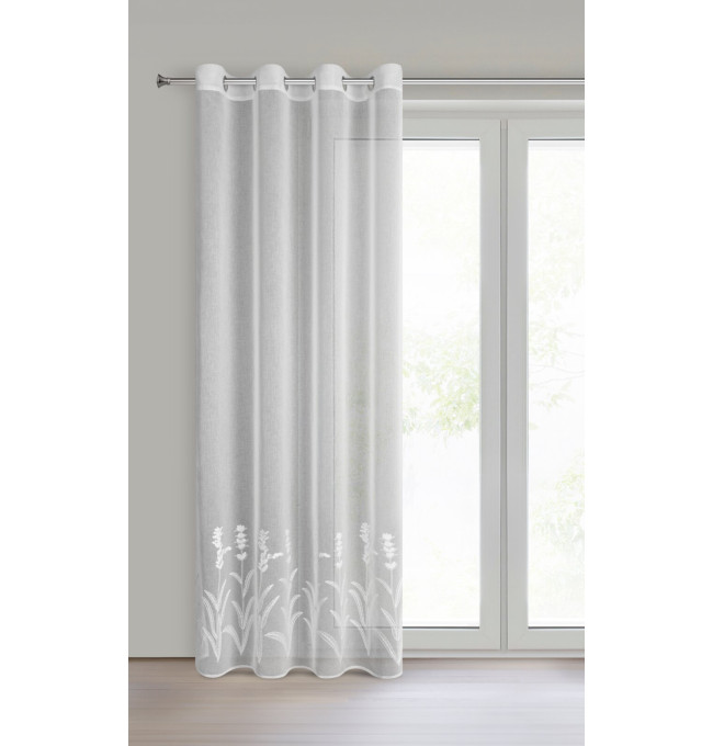 Hotová záclona TONYA B bílá - na průchodkách
