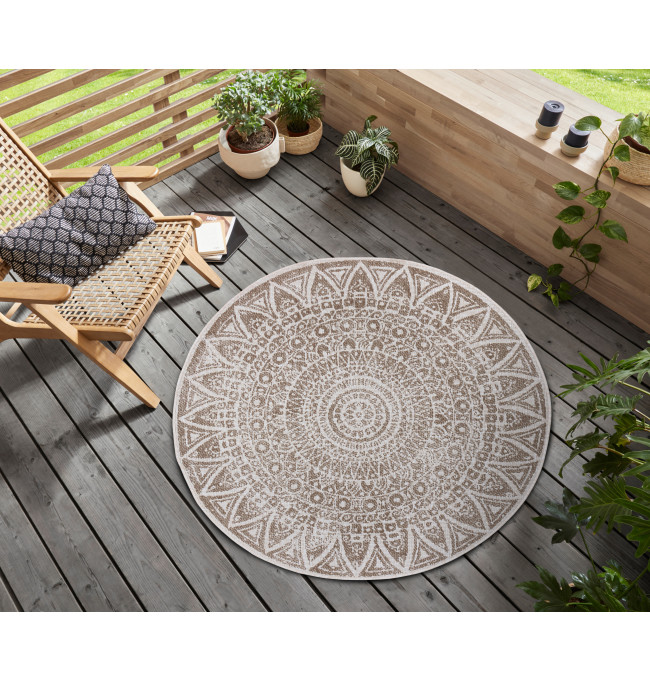 Oboustranný koberec Hanse Home Nora Lilja linen kruh