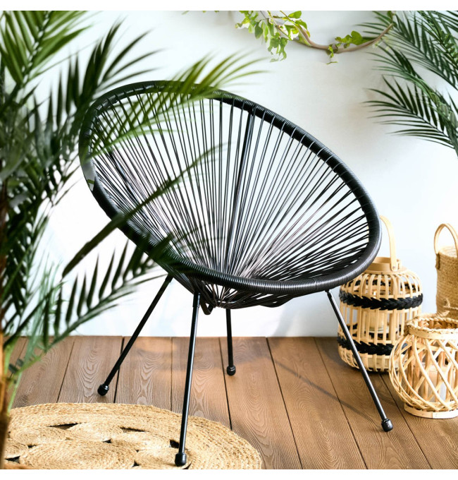 Křeslo ACAPULCO FIESTA černé 891958