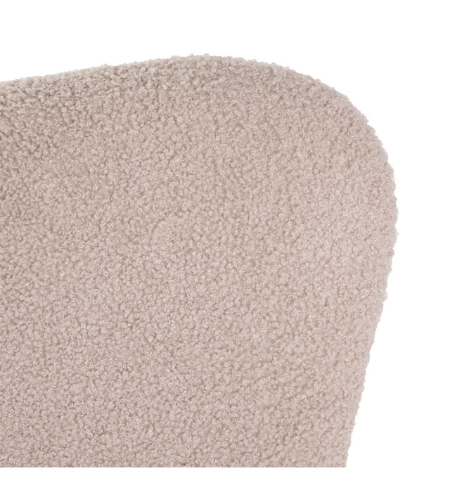 Houpací křeslo LUNNIE béžové TEDDY BOUCLÉ 856766