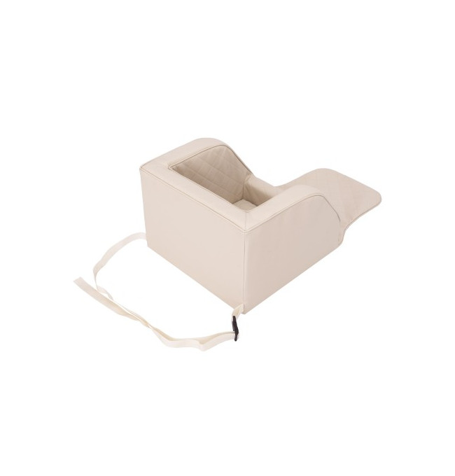 Přepravní sedačka TRIP béžová, ekokůže