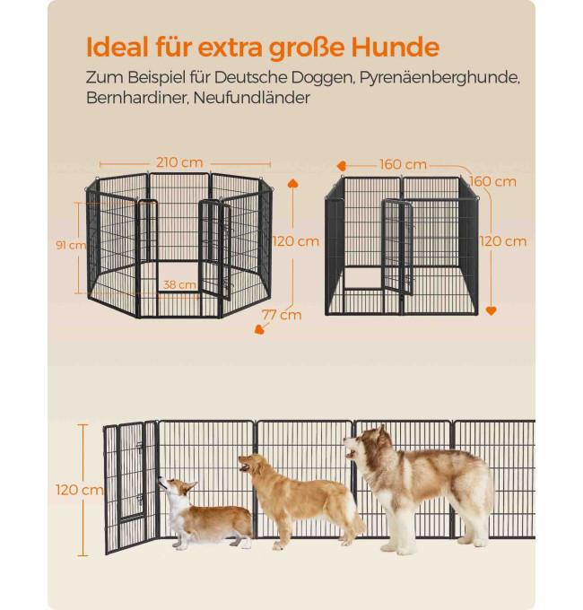 Ohrádka pro psy a domácí zvířata PPK012B01