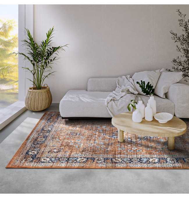 Koberec Hanse Home Asya Aurora copper / modrý