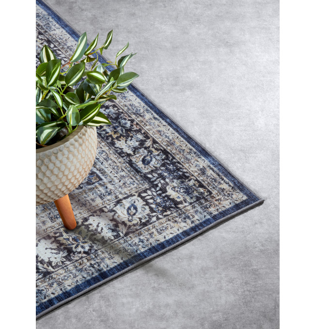 Koberec Hanse Home Asya Aurora tmavomodrý / krémový