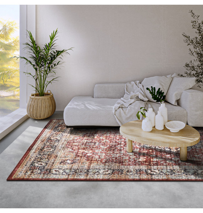 Koberec Hanse Home Asya Aurora červený / modrý