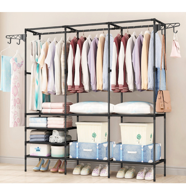 Šatní skříň SYNTIA černá