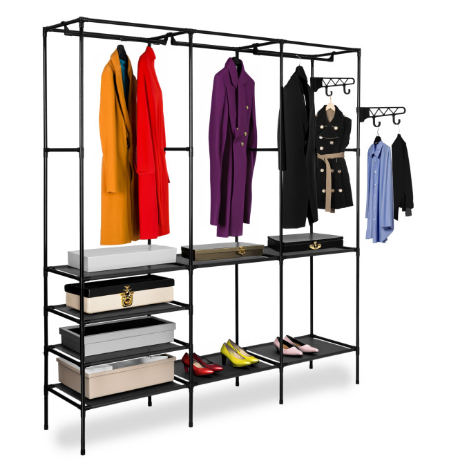 Šatní skříň SYNTIA černá