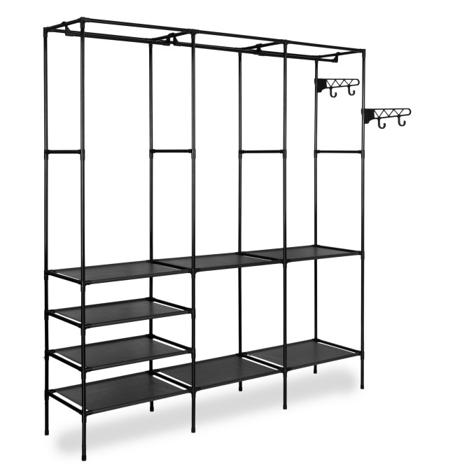 Šatní skříň SYNTIA černá