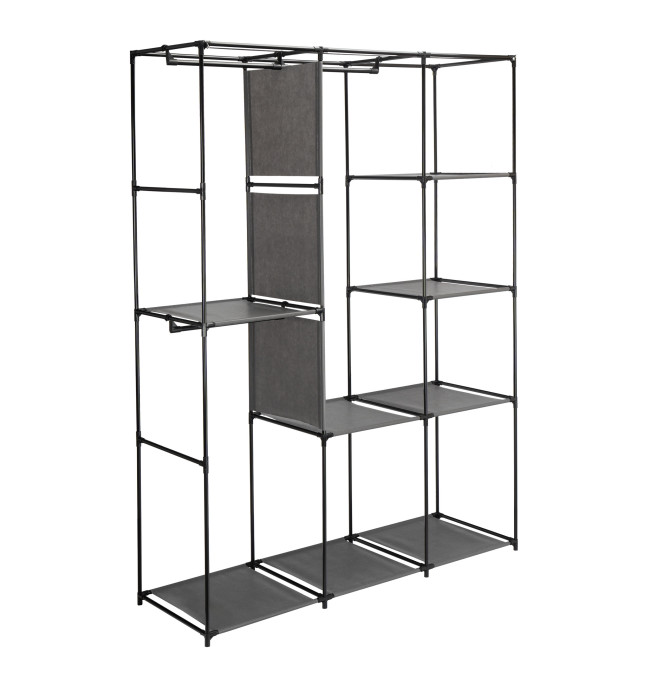 Šatní skříň CELINA antracitová / černá