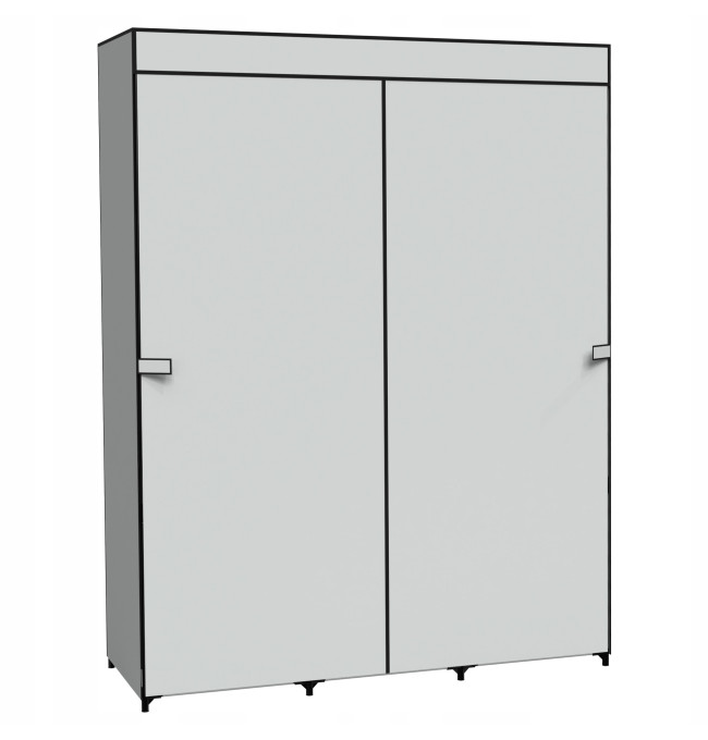 Šatní skříň CELINA šedá / černá