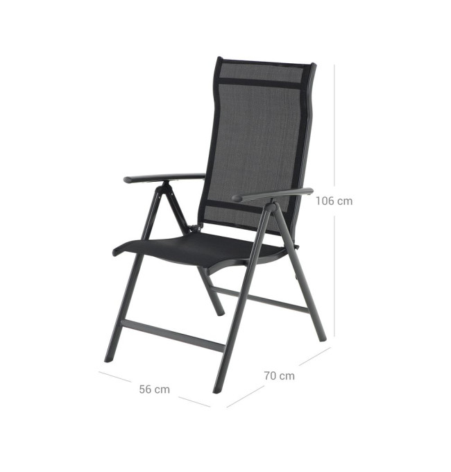 Set 2 zahradních židlí GCB29BK