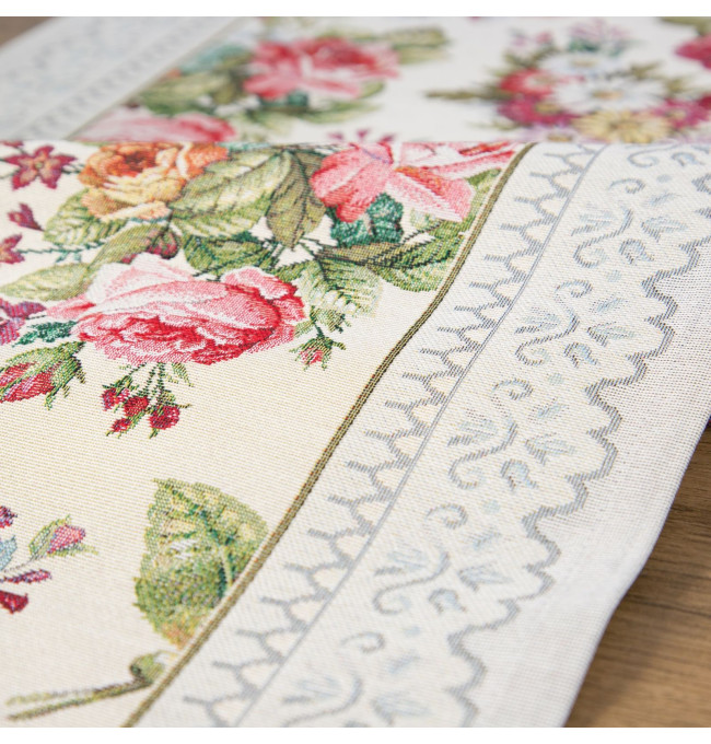 Ubrus GOB 1175 světle šedý / růžový