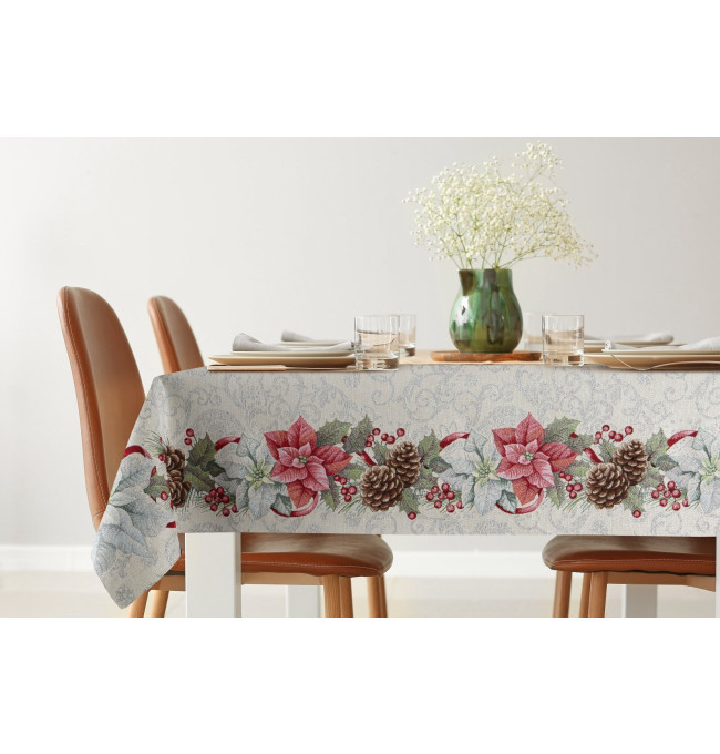 Ubrus GOB 1198 stříbrný / červený