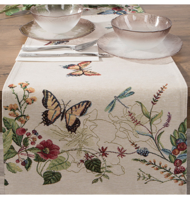 Ubrus GOB SPRING naturální / červený