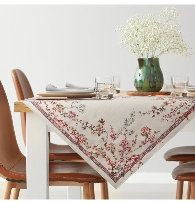 Ubrus GOB THAI naturální / růžový