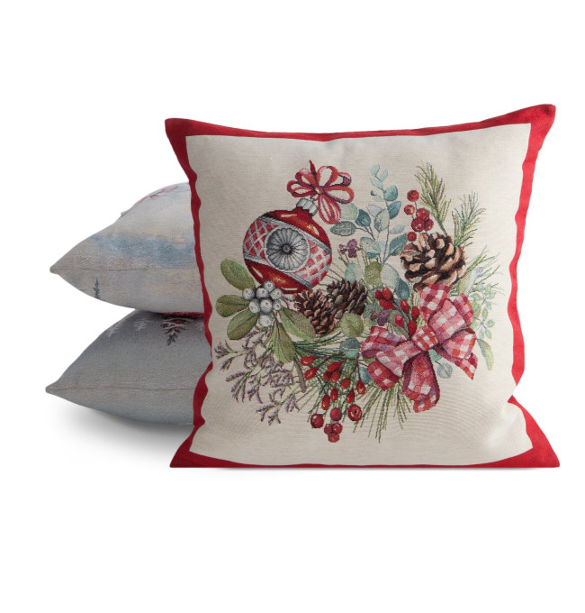 Povlak na polštář CHRISTMAS GOB 1320 naturální