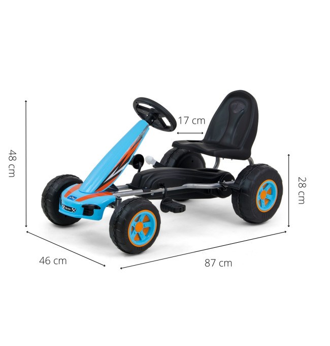 Šlapací motokára Viper modrá