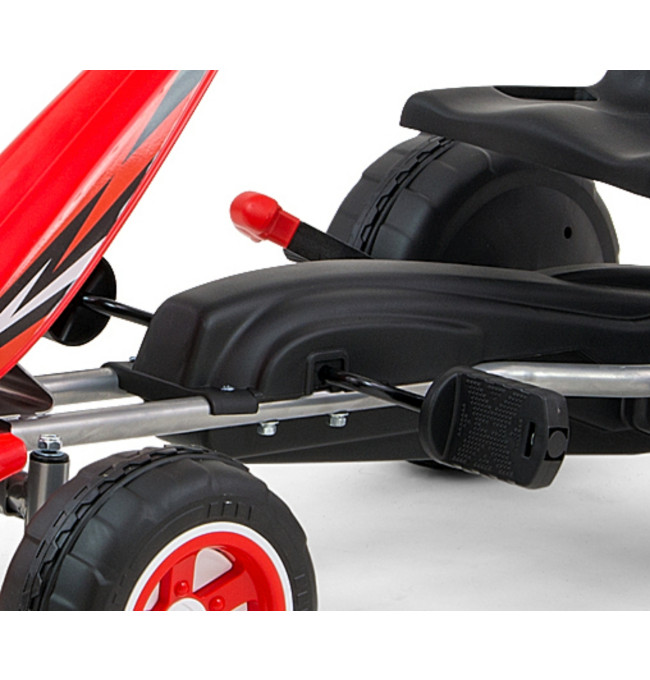 Šlapací motokára Viper červená