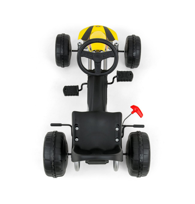 Šlapací motokára Viper žlutá