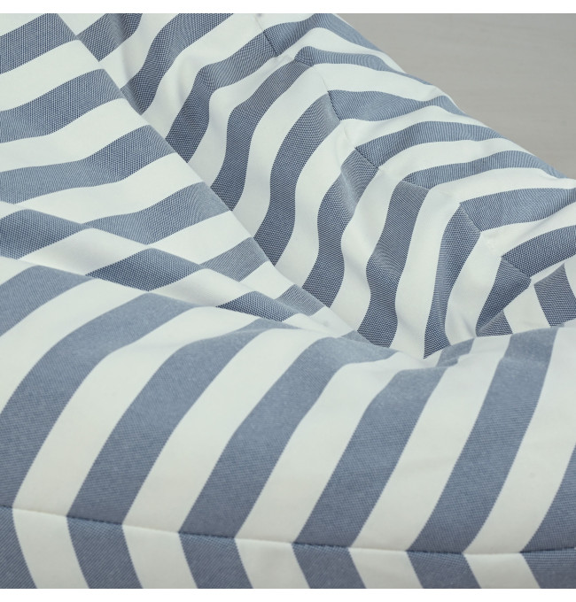 Sedací vak Sako Riviera s tmavě modrými pruhy OUTDOOR