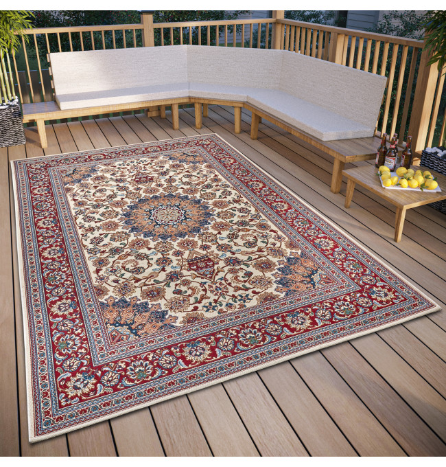 Koberec Hanse Home Flair Kadi krémový / červený