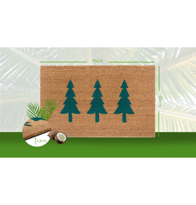 Rohožka Hanse Home Mix Mats zelené stromky