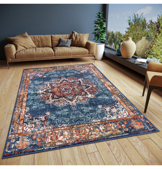 Koberec Hanse Home Luxor Maderno modrý / vícebarevný