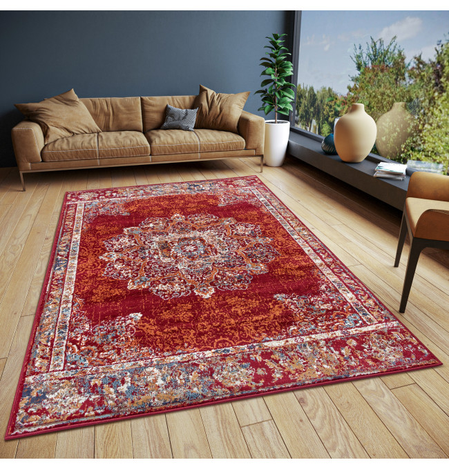 Koberec Hanse Home Luxor Maderno červený / vícebarevný
