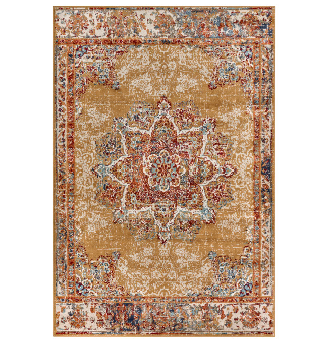 Koberec Hanse Home Luxor Maderno zlatý / vícebarevný