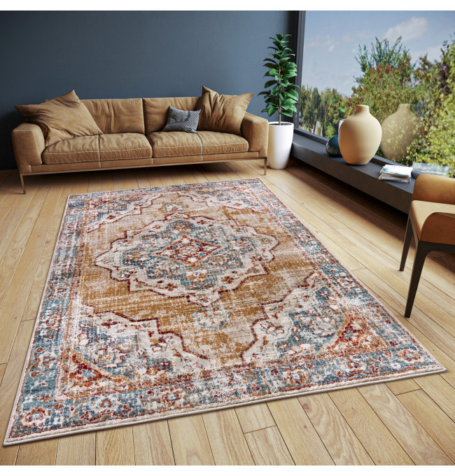 Koberec Hanse Home Luxor Strozzi béžový / modrý / vícebarevný