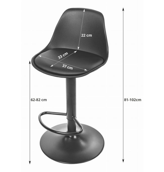 Barová židle HOGA černá