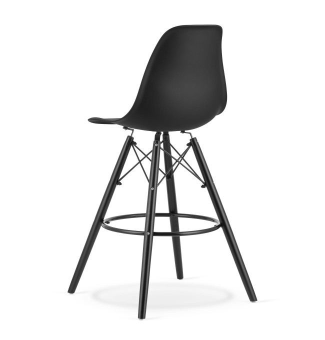 Barová židle LAMAL černá (černé nohy)