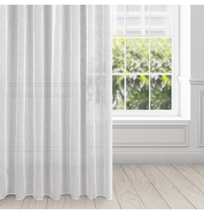 Hotová záclona ADEL bílá - na pásce