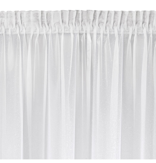 Hotová záclona AMARO bílá - na pásce