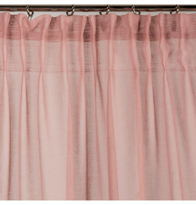 Hotová záclona DOLLY pudrová - s tunelem