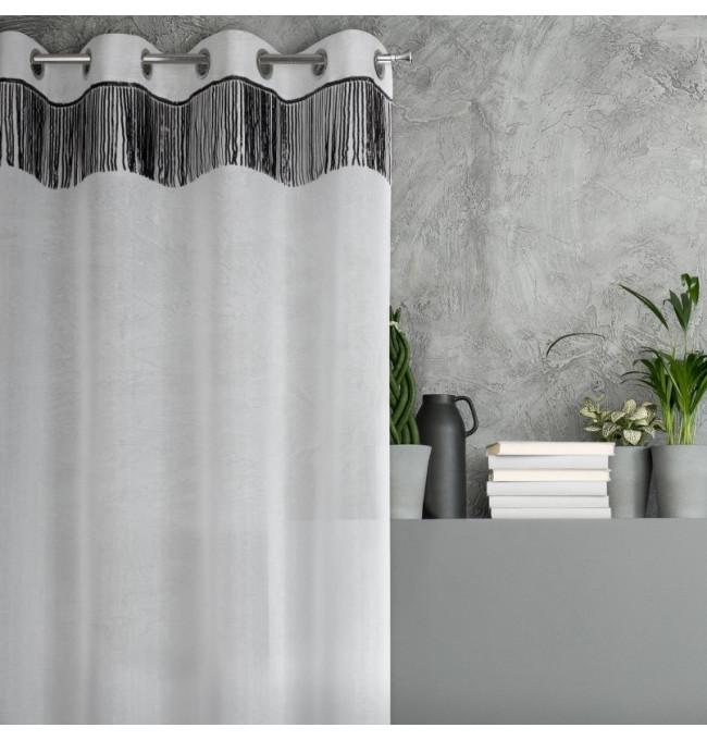 Hotová záclona JASPER bílá - na průchodkách