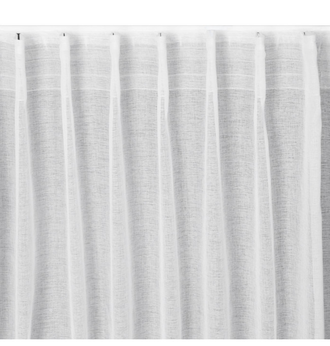 Hotová záclona LAYLA bílá - na pásce