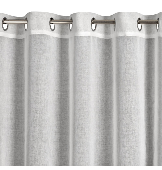 Hotová záclona MOLLY s kamínky bílá - na průchodkách