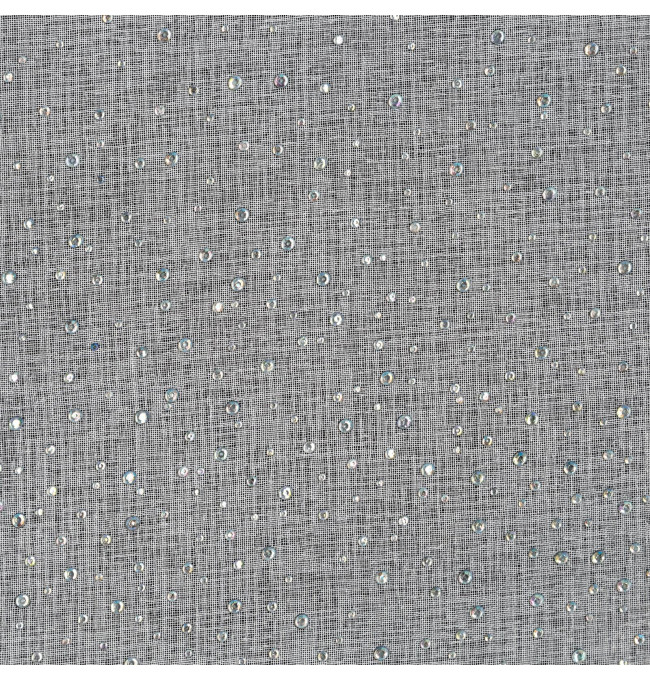 Hotová záclona MOLLY s kamínky bílá - na průchodkách